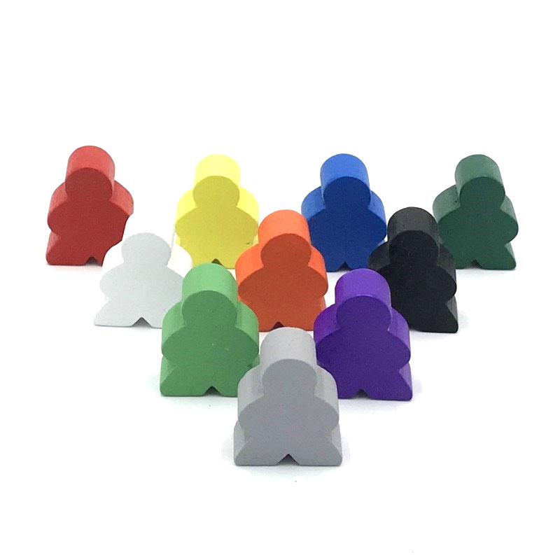 Board Game Root - 10Pieces Big Size 20*23*10mm Wooden Humanoid