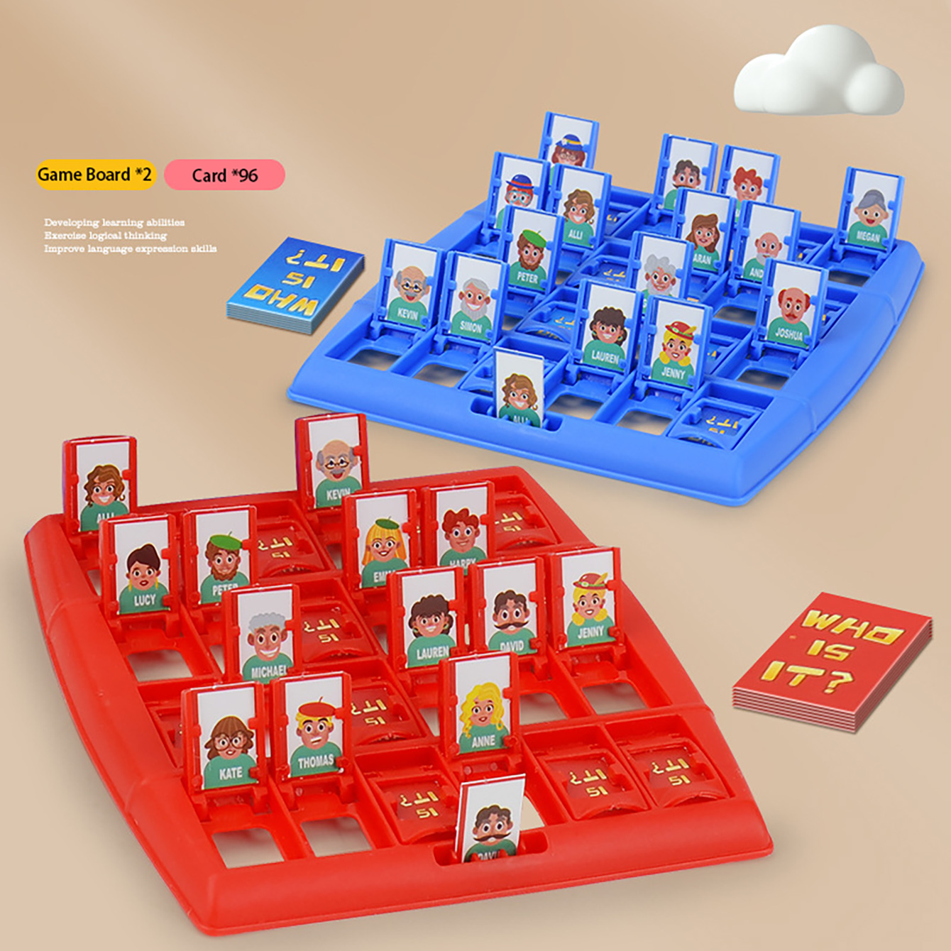 Board Game History - Family Guessing Board Game Who Am