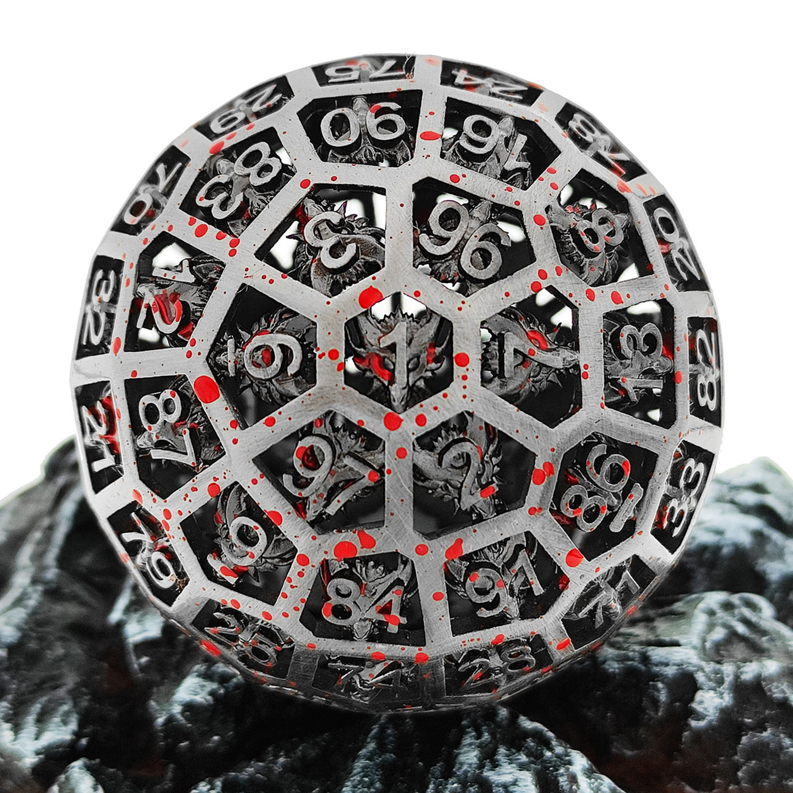 Board Game Roleplay - Metal Hollow D100 DND Dice Set