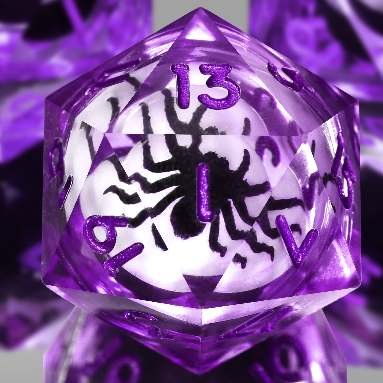 Board Game Roleplay - Resin DND Dice Set Spider Dice