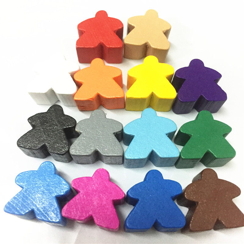 Board Game Root - 14PCS Wooden Humanoid Meeples Pawn Chess