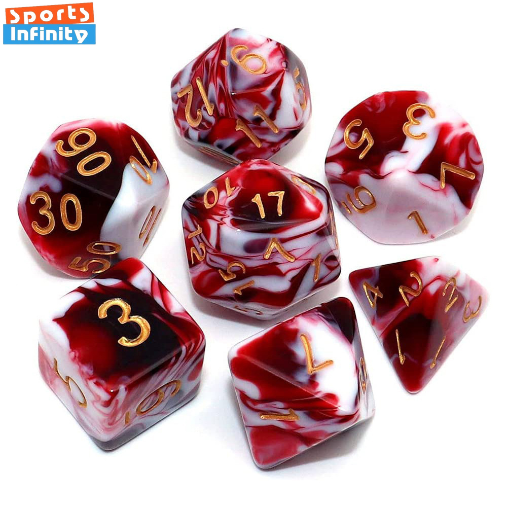 7 Pcs/set Double Colors Polyhe – Board Game Font recenzja i cena