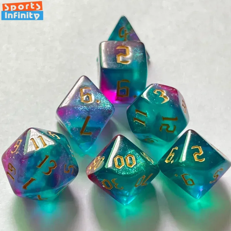 7 Pcs/set Double Colors Polyhe – Board Game Font recenzja i cena