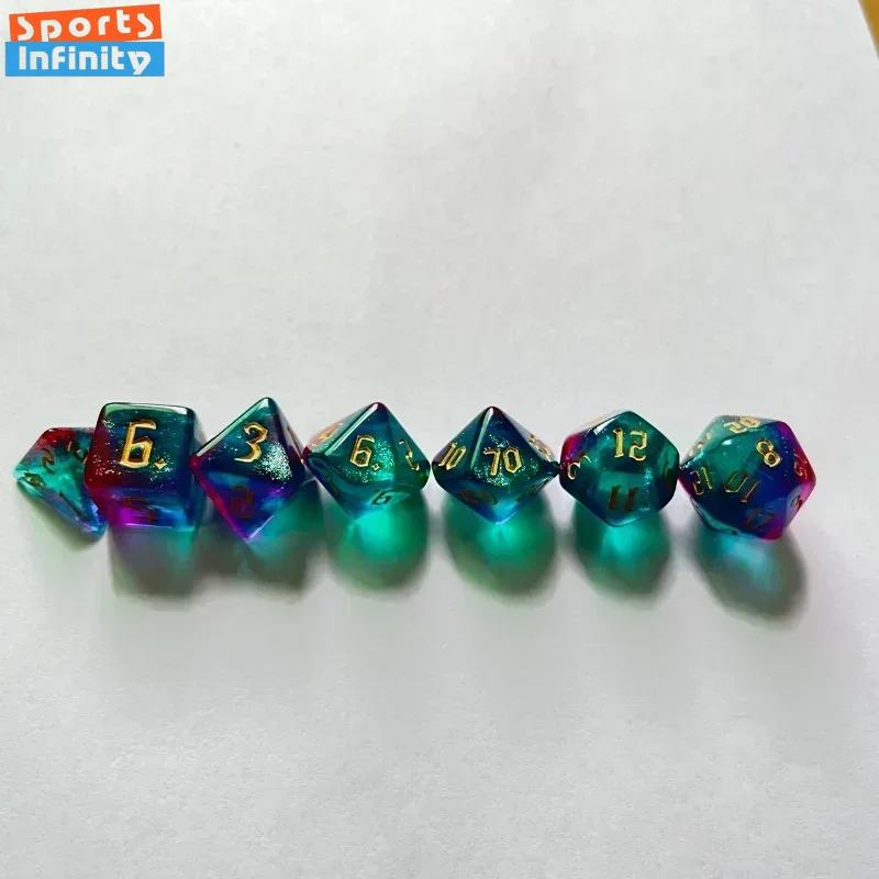 7 Pcs/set Double Colors Polyhe – Board Game Font recenzja i cena