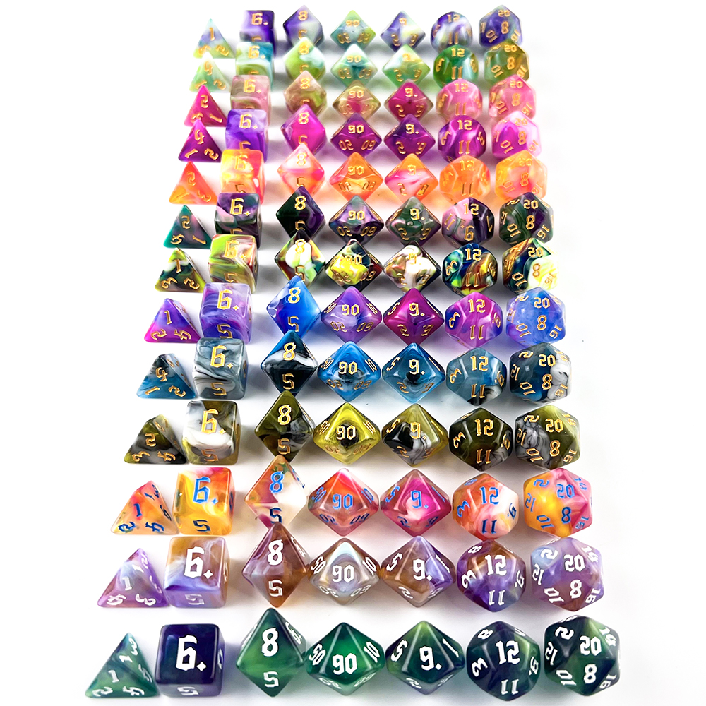 7pcs Board Game Dice Set Retro – Board Game Font recenzja i cena