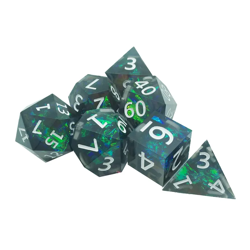 7PCS resin sharp polyhedral di – Board Game Roleplay recenzja i cena