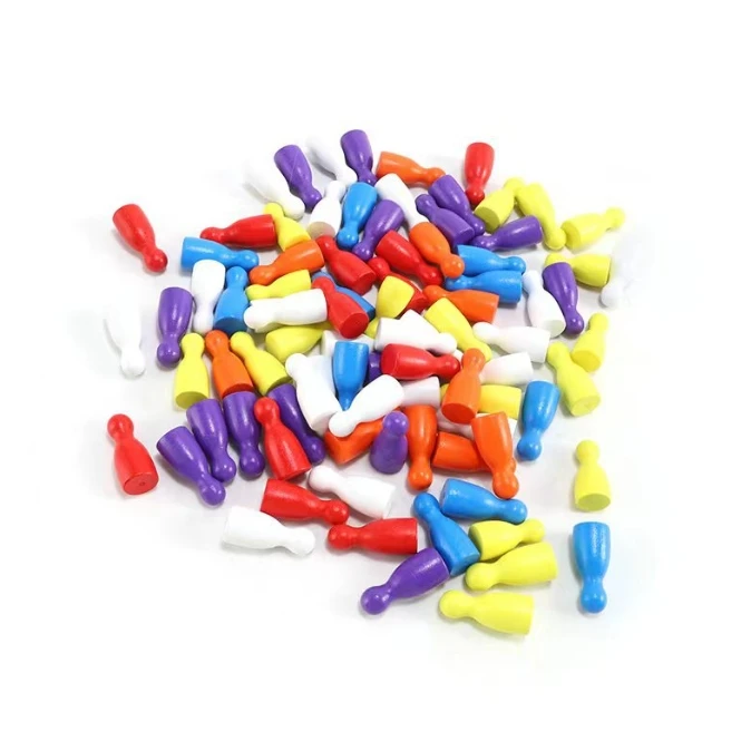 100 Pcs Colorful Wooden Chess  – Board Game Root recenzja i cena