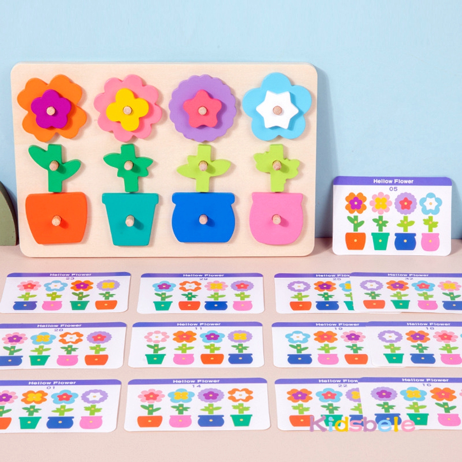 Montessori DIY Wooden Flower P – Board Game History recenzja i cena