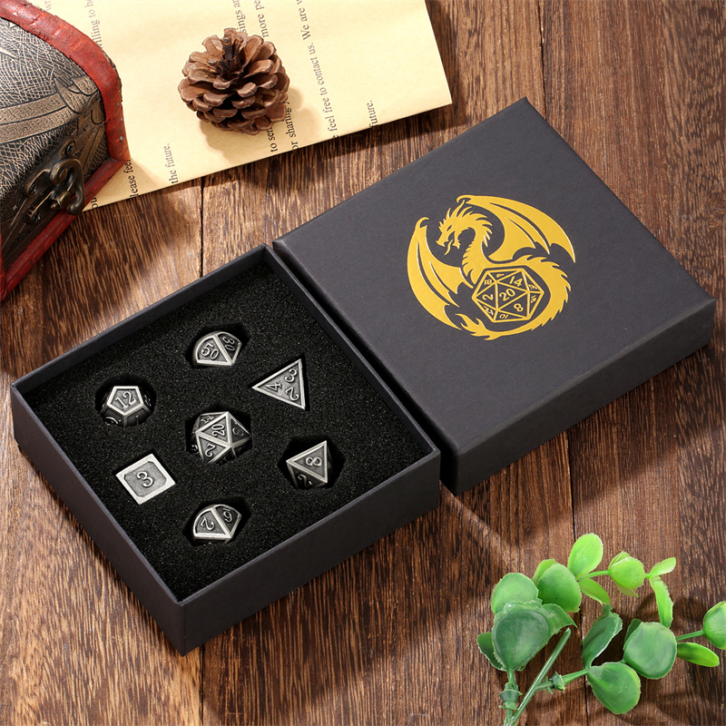 7pcs/set Metal Polyhedral Dice – Board Game Roleplay recenzja i cena