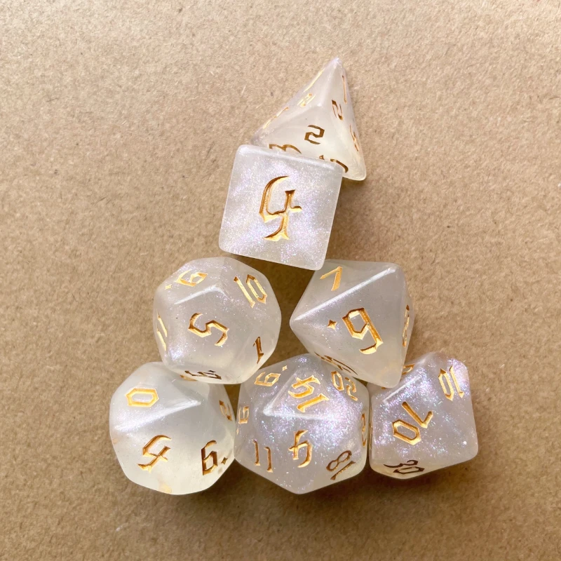 7 Pcs Set New Glitter Gold Fon – Board Game Font recenzja i cena