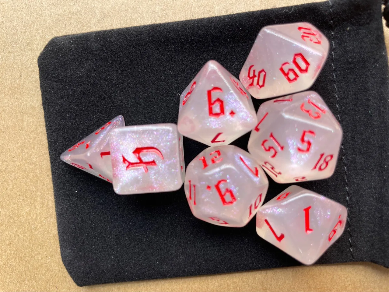 7 Pcs Set New Glitter Gold Fon – Board Game Font recenzja i cena