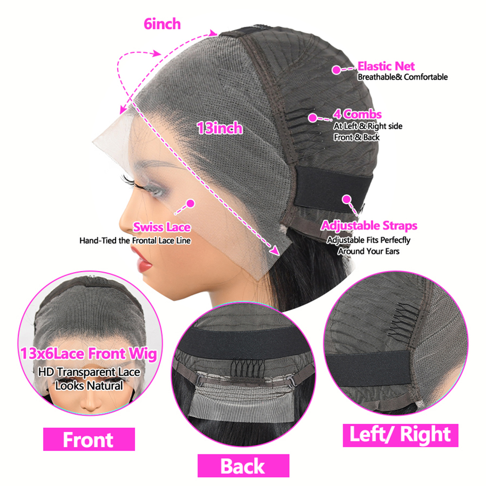 13x6 Straight Human Hair Wigs  – Board Game Queen recenzja i cena
