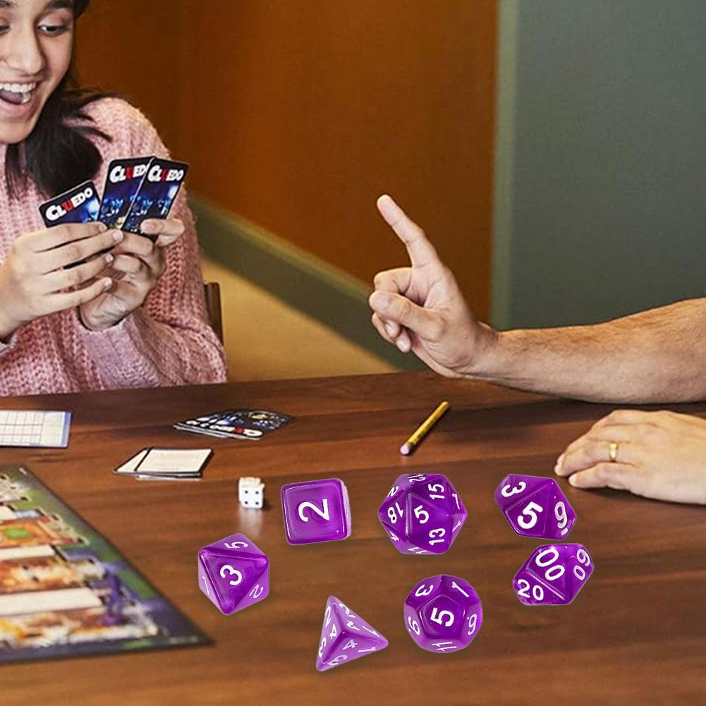 7 Pcs of New Single Color Dice – Board Game Font recenzja i cena