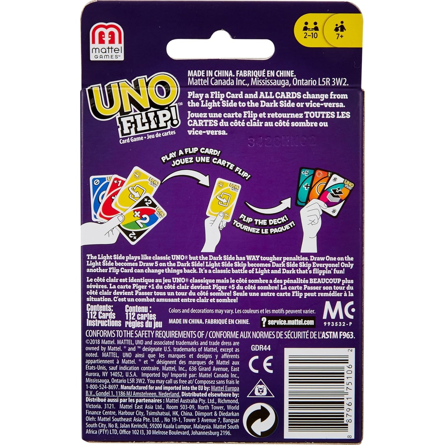 100% Original Mattel UNO Flip  – Board Game Uno recenzja i cena