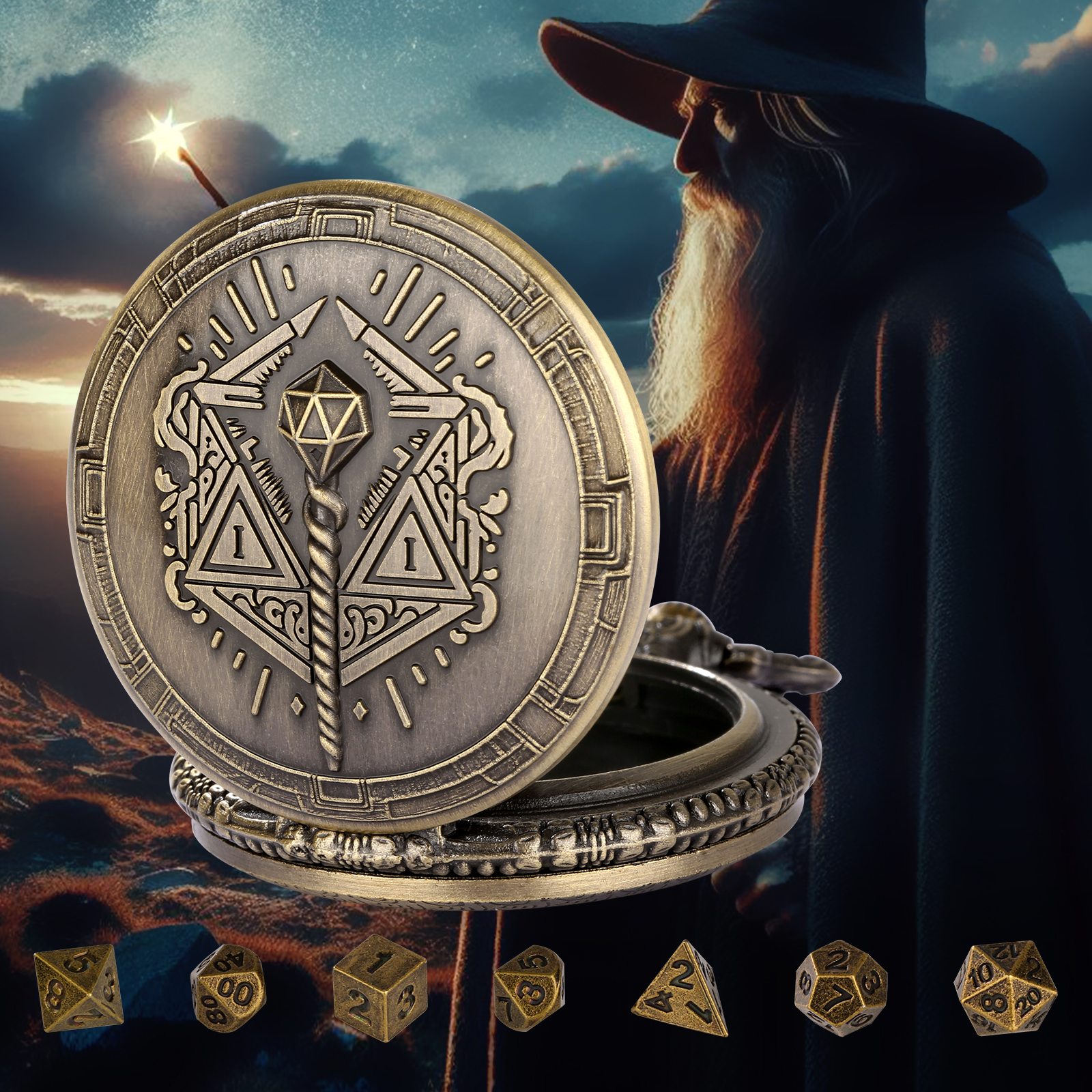 YISUYA Wizard Pocket Watch Cas – Board Game Roleplay recenzja i cena