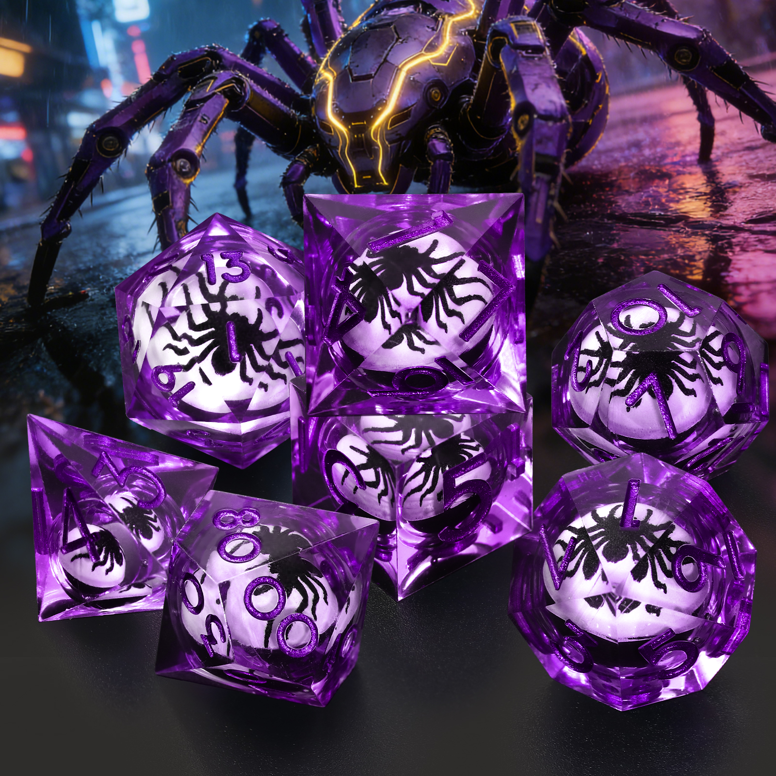 Resin DND Dice Set Spider Dice – Board Game Roleplay recenzja i cena
