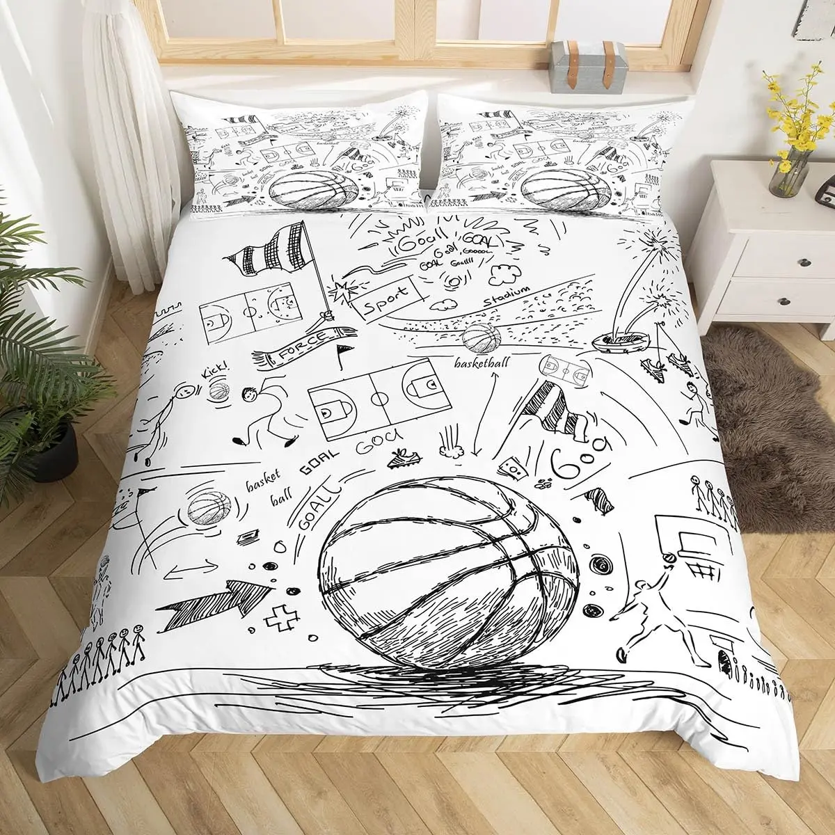 Basketball Duvet Cover Twin Qu – Board Game Queen recenzja i cena
