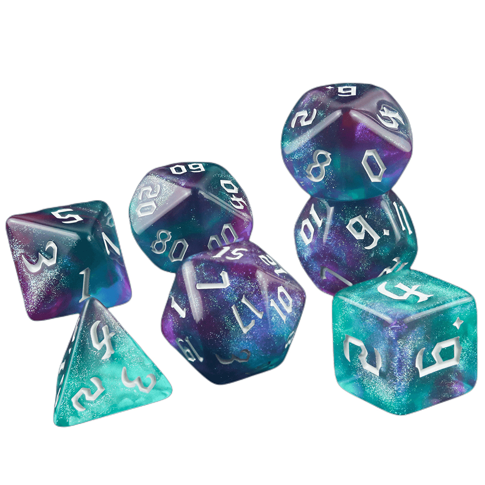 7 Pcs of New Double Colors Dic – Board Game Font recenzja i cena