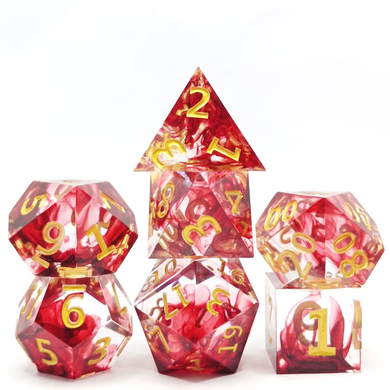 7PCS resin sharp polyhedral di – Board Game Roleplay recenzja i cena