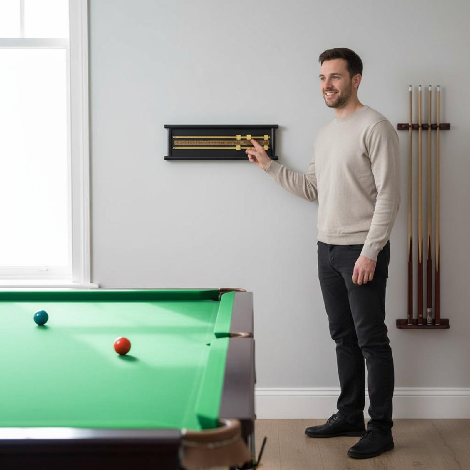 Wooden Snooker Scorer Dual Rai – Board Game For 2 Players recenzja i cena