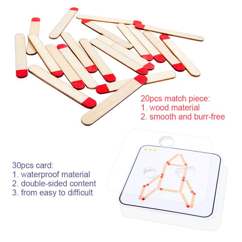 Montessori Matches Puzzles Gam – Board Game Fun recenzja i cena