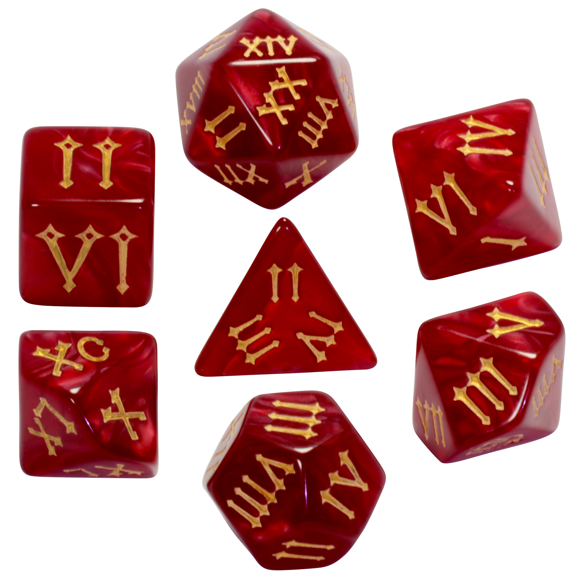 Polyhedral Dice Set 7pcs Table – Board Game Font recenzja i cena