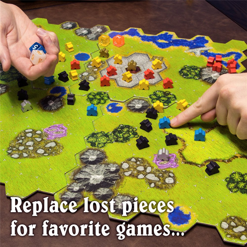14PCS Wooden Humanoid Meeples  – Board Game Root recenzja i cena