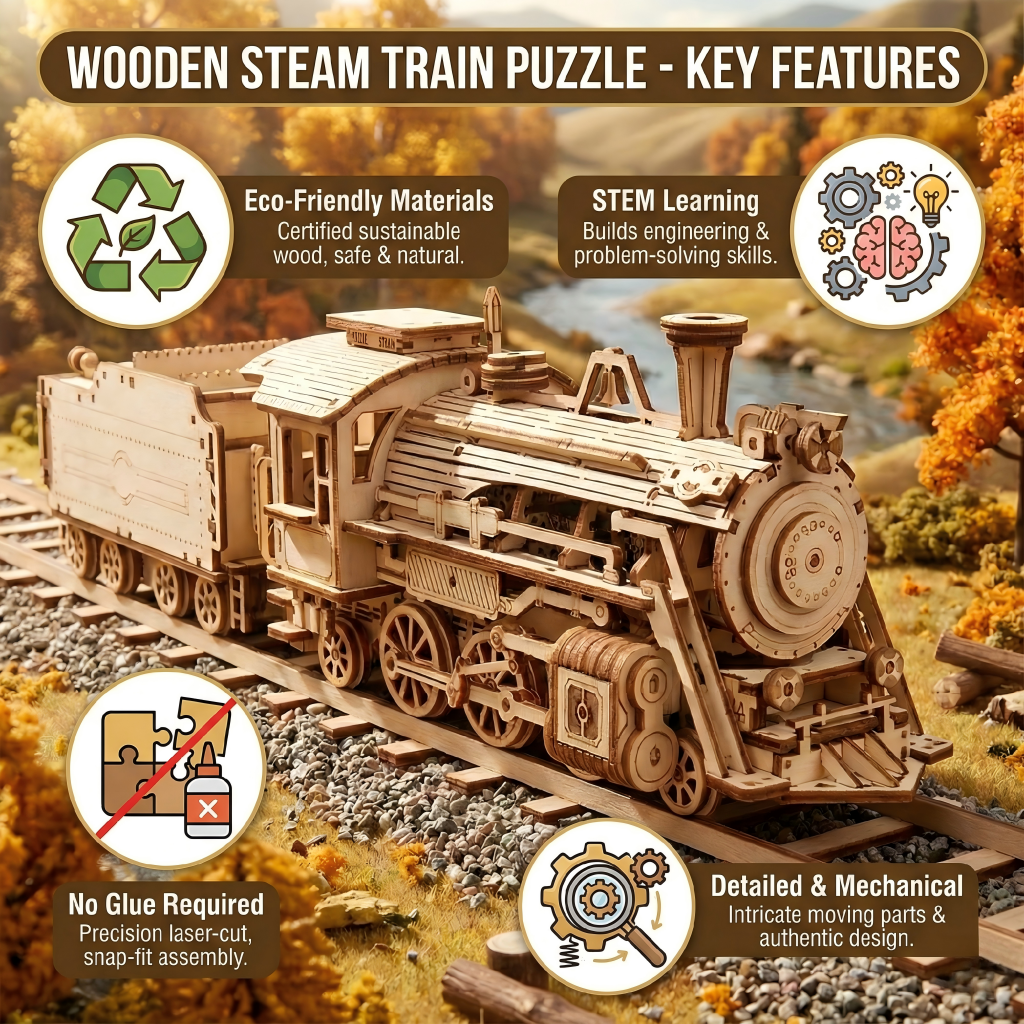 OUZEY 3D Wooden Constructor ar – Board Game Vintage recenzja i cena